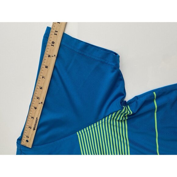 Vineyard Vines Golf Polo Blue Green Stripes Men’s XL Performance Stretch Whale - Picture 14 of 15